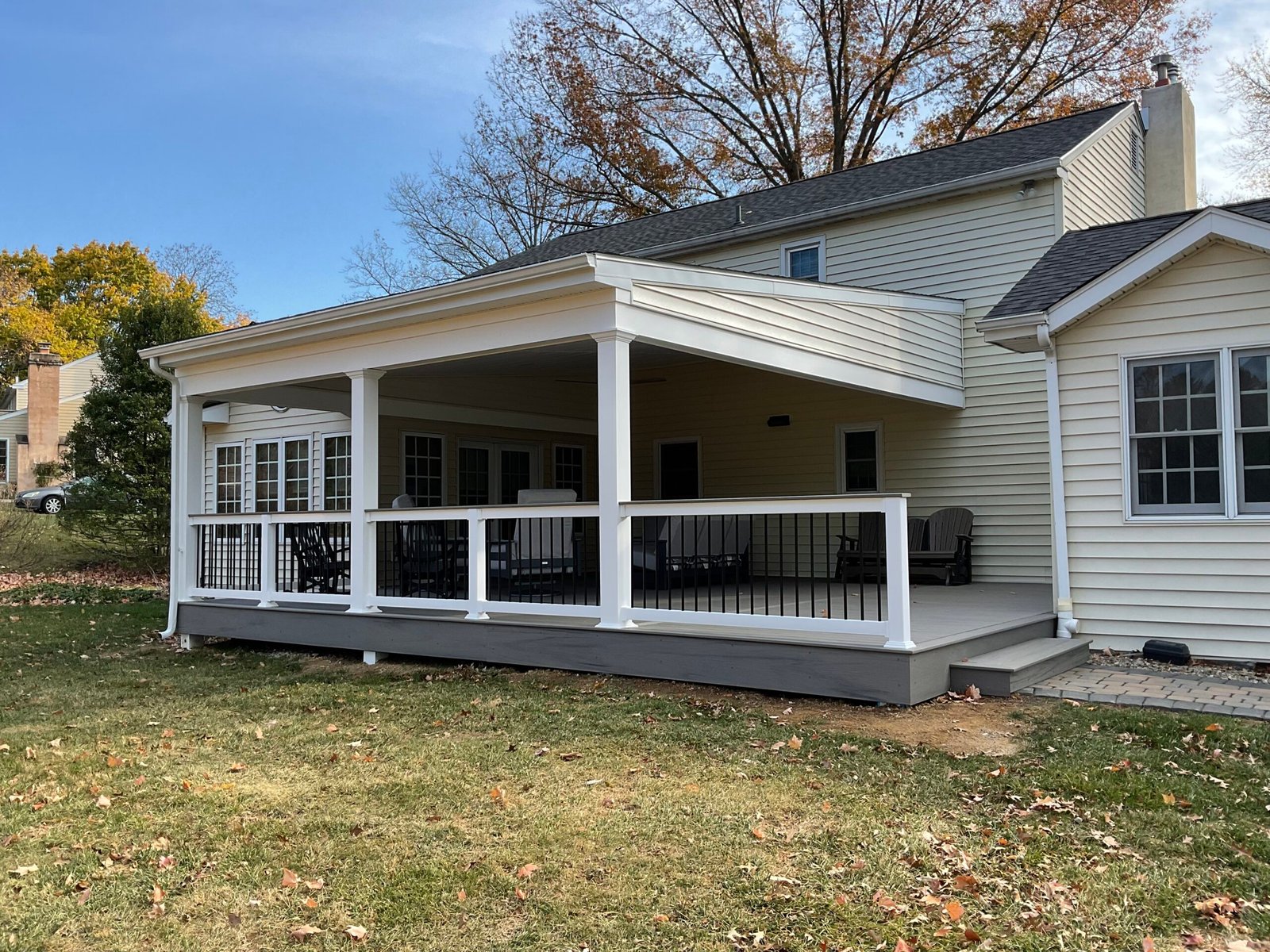 High-quality deck with pergola, built by a top Deck Builder in West Chester PA