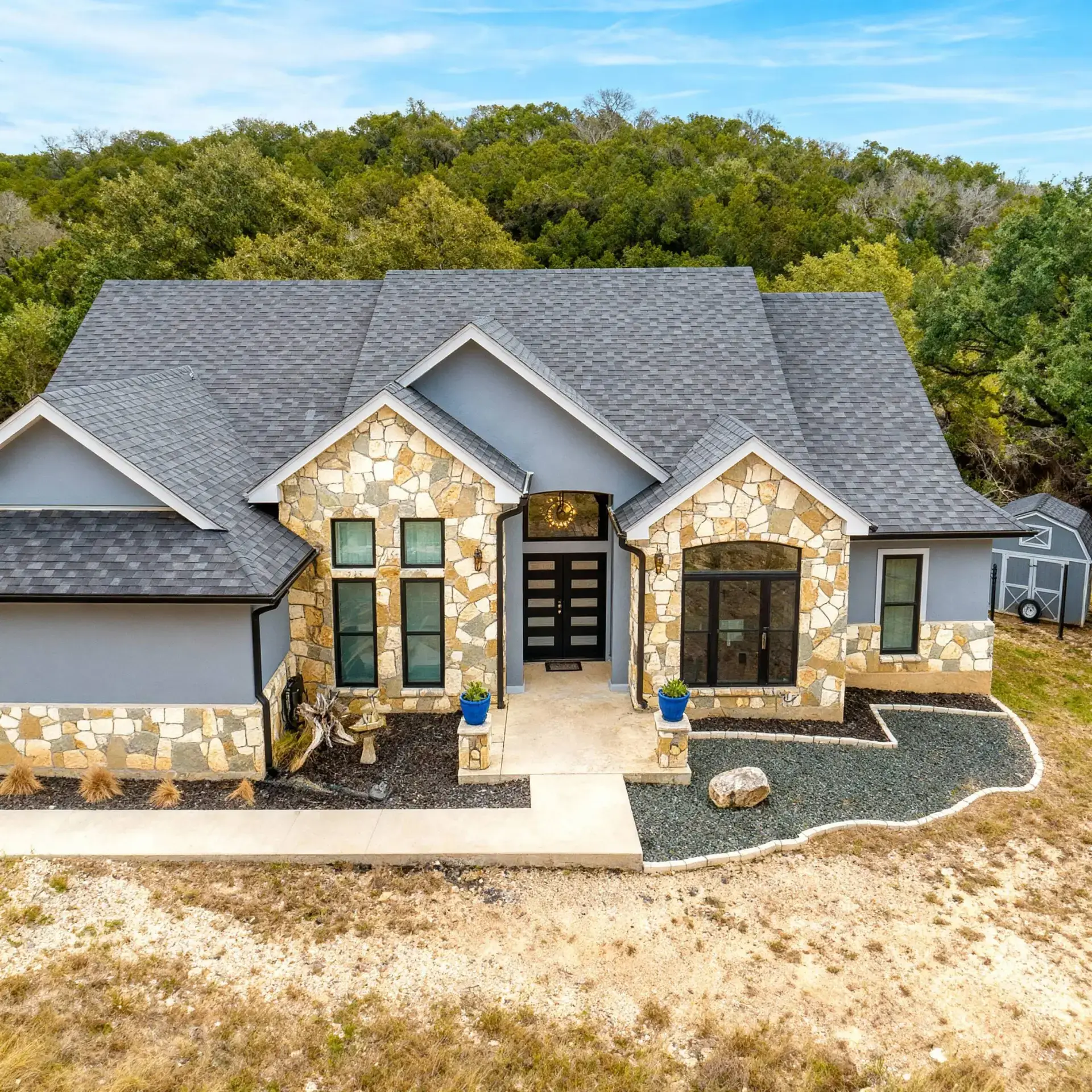 Finished residential roof replacement project by a certified roofing contractor in Villanova, PA